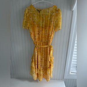 Vera wang yellow dress